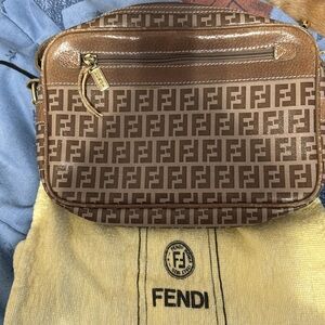 Vintage Authentic Classic Fendi Crossbody Bag
